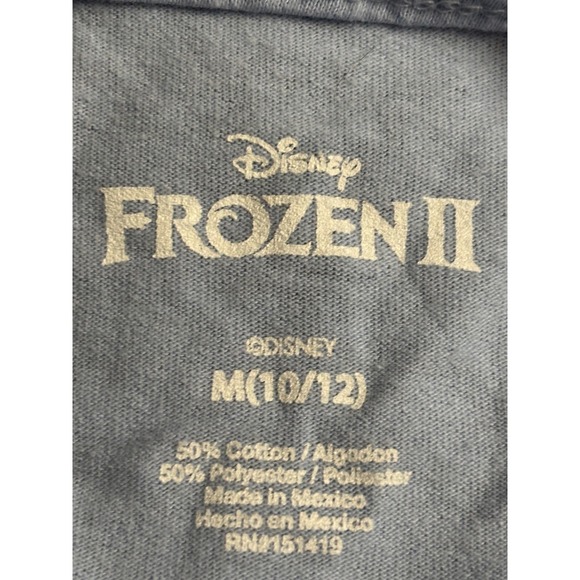 Disney Frozen 2 Elsa Destiny Awaits Girls Blue T-Shirt Size M (10/12) 
A736 - Picture 3 of 4